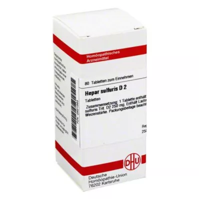 DHU Hepar sulfuris D 2 tabletta, 80 db