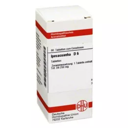 IPECACUANHA D 6 tabletta, 80 db