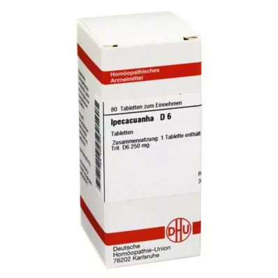 IPECACUANHA D 6 tabletta, 80 db