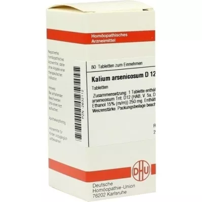 KALIUM ARSENICOSUM D 12 tabletta, 80 db