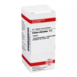 KALIUM CHLORATUM D 3 tabletta, 80 db