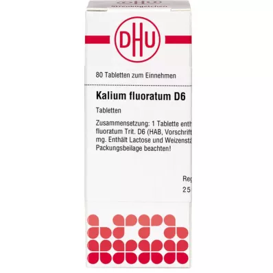 KALIUM FLUORATUM D 6 tabletta, 80 db