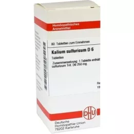 KALIUM SULFURICUM D 6 tabletta, 80 db