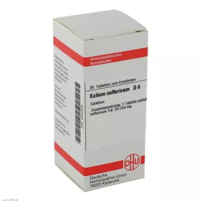 DHU Kalium sulfuricum D 6 tabletta, 80 db
