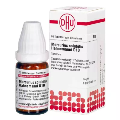 Mercurius Solub.D10 tabletta Hahnemann (80 db)