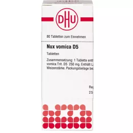 NUX VOMICA D 5 tabletta, 80 db