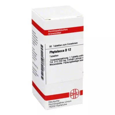 PHYTOLACCA D 12 tabletta, 80 db