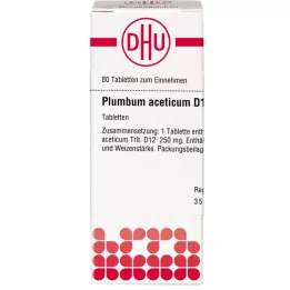 PLUMBUM ACETICUM D 12 tabletta, 80 db