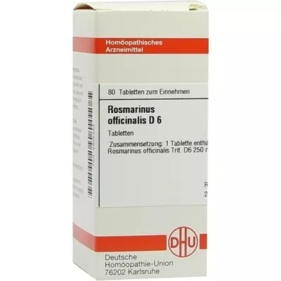 ROSMARINUS OFFICINALIS D 6 tabletta, 80 db