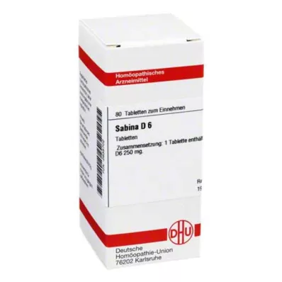 SABINA D 6 tabletta, 80 db