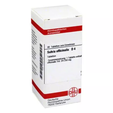 SALVIA OFFICINALIS D 4 tabletta, 80 db