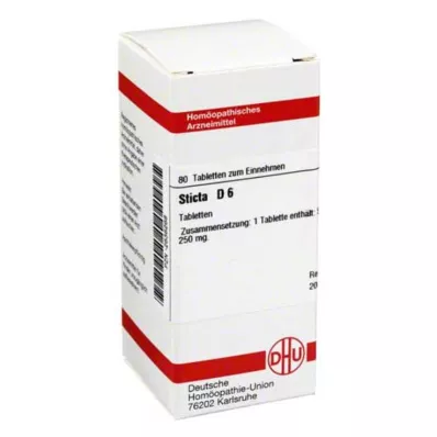STICTA D 6 tabletta, 80 db STICTA D 6 tabletta, 80 db
