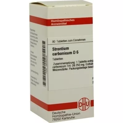 STRONTIUM CARBONICUM D 6 tabletta, 80 db