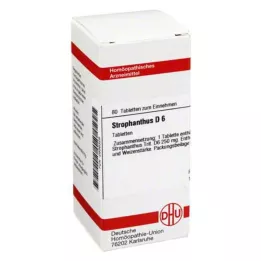 STROPHANTHUS D 6 tabletta, 80 db