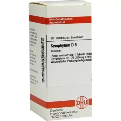 SYMPHYTUM D 6 tabletta, 80 db