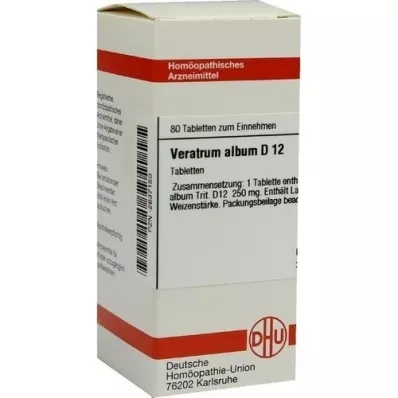 VERATRUM ALBUM D 12 tabletta, 80 db