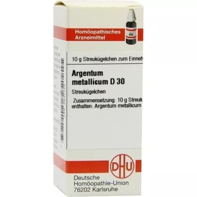 ARGENTUM METALLICUM D 30 gömböcskék, 10 g