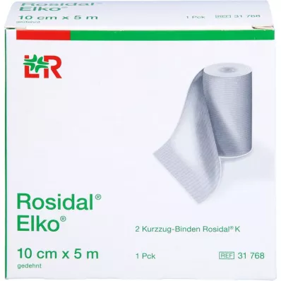 ROSIDAL Elko 10 cmx5 m-es rövid feszítőkötés, 2 db