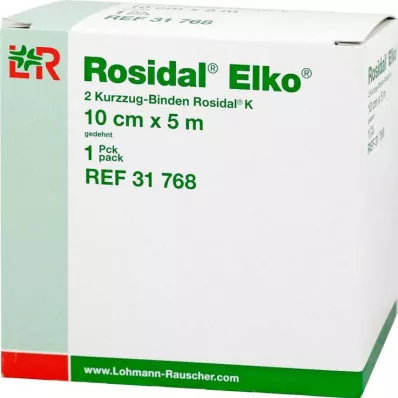 ROSIDAL Elko 10 cmx5 m-es rövid feszítőkötés, 2 db