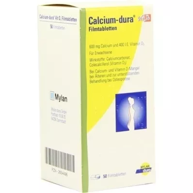 CALCIUM DURA Vit D3 filmtabletta, 50 db