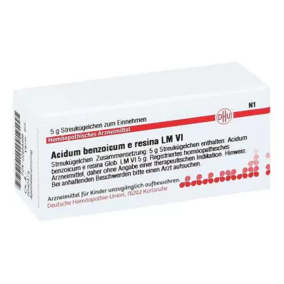 ACIDUM BENZOICUM e resina LM VI Gömböcskék, 5 g