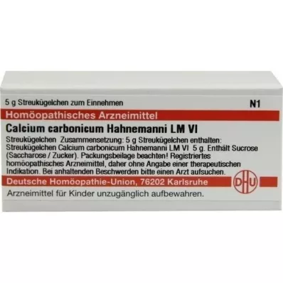 CALCIUM CARBONICUM Hahnemanni LM VI Gömböcskék, 5 g