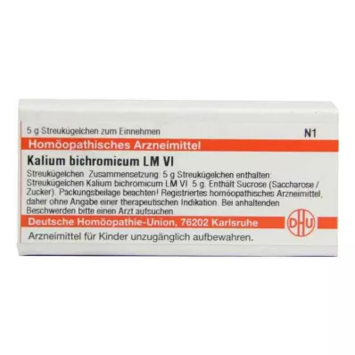 KALIUM BICHROMICUM LM VI Gömböcskék, 5 g KALIUM BICHROMICUM LM VI Gömböcskék, 5 g