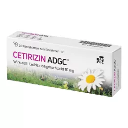 CETIRIZIN ADGC Filmtabletta, 20 db