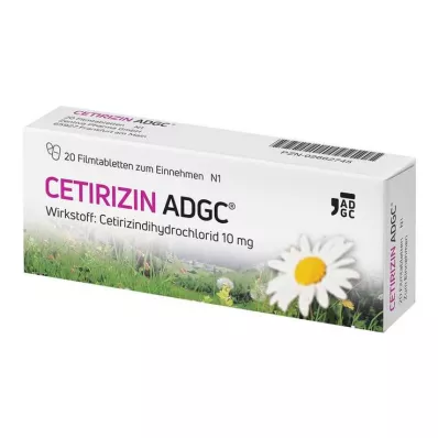 CETIRIZIN ADGC Filmtabletta, 20 db CETIRIZIN ADGC Filmtabletta, 20 db