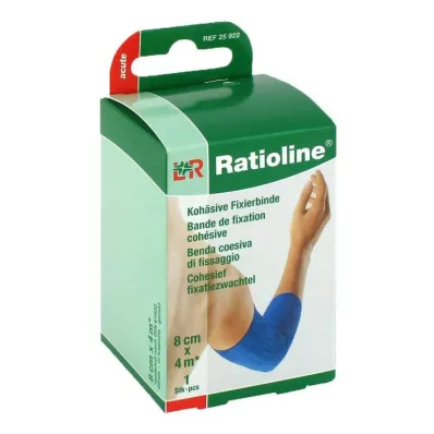 Ratioline akut rögzítő kötszer összetartó 8 cm x 4 m kék, 1 db Ratioline akut rögzítő kötszer összetartó 8 cm x 4 m kék, 1 db