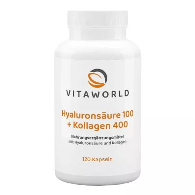 HYALURONSÄURE 100+Collagen 400 kapszula, 120 kapszula HYALURONSÄURE 100+Collagen 400 kapszula, 120 kapszula