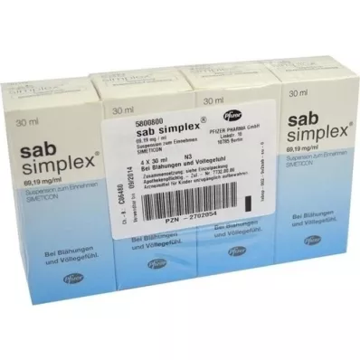 SAB simplex orális szuszpenzió, 4X30 ml