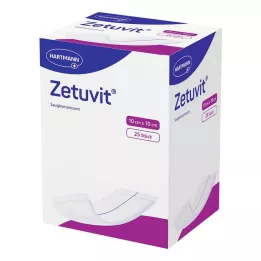 ZETUVIT Felszívódó borogatás steril 10x10 cm, 25 db