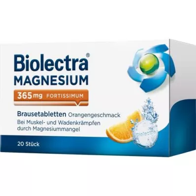BIOLECTRA Magnézium 365 mg fortissimum Orange, 20 db