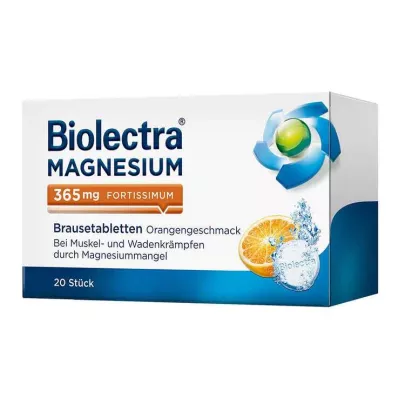 BIOLECTRA Magnézium 365 mg fortissimum Orange, 20 db