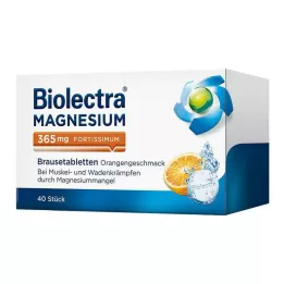 BIOLECTRA Magnézium 365 mg fortissimum Orange, 40 db