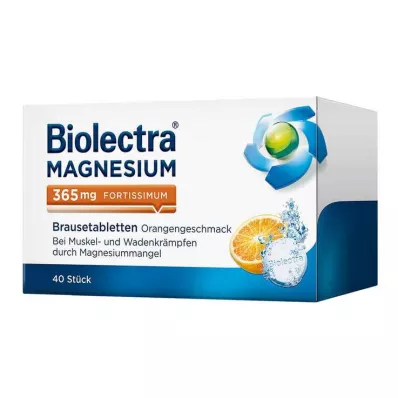 BIOLECTRA Magnézium 365 mg fortissimum Orange, 40 db BIOLECTRA Magnézium 365 mg fortissimum Orange, 40 db