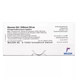 MARMOR D 6/Stibium D 6 aa ampullák, 50X10 ml