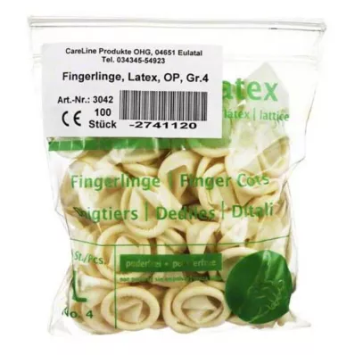 FINGERLING Latex OP 4-es méret, 100 db