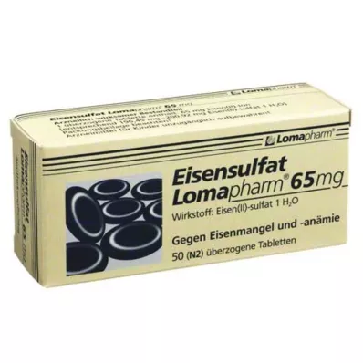 EISENSULFAT Lomapharm 65 mg bevont tabletta, 50 db EISENSULFAT Lomapharm 65 mg bevont tabletta, 50 db