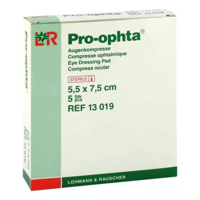 PRO-OPHTA 5,5x7,5 cm-es steril kompresszek, 5 db