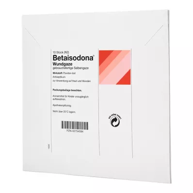 BETAISODONA 10x10 cm-es sebgéz, 10 db BETAISODONA 10x10 cm-es sebgéz, 10 db