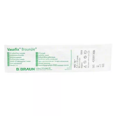 VASOFIX Barna cső 18 G 45 mm zöld, 1 db