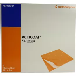 ACTICOAT 10x10 cm-es antimikrobiális sebkötszer, 5 db