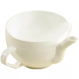 KRANKENTASSE Műanyag 2 fogantyúval, fehér, 1 db