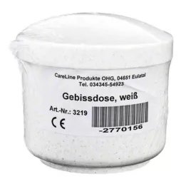 GEBISSDOSE betéttel és fedéllel fehér, 1 db