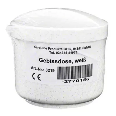 GEBISSDOSE betéttel és fedéllel fehér, 1 db