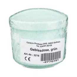 GEBISSDOSE betéttel és fedéllel zöld, 1 db