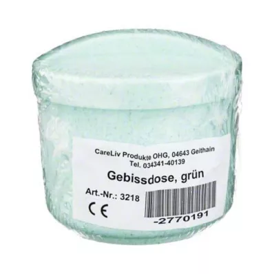 GEBISSDOSE betéttel és fedéllel zöld, 1 db