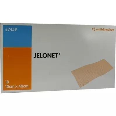 JELONET Paraffinos géz 10x40 cm steril, 10 db